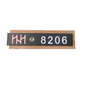 Smart Hotel Door Number PlatesModern Design with DND MUR Switch Customizable