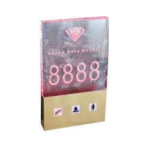 Intelligent Hotel System Doorplate Electronic Doorplate with Control Feature