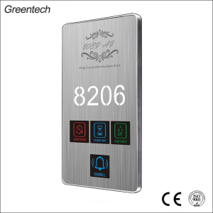 Intelligent Hotel System Doorplate Electronic Doorplate with Control Feature
