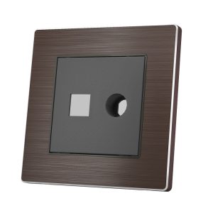 Waterproof Hotel Switch Universal Socket Glass Material for Tel/TV/internet