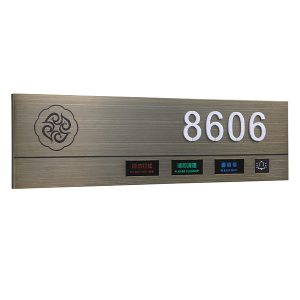 Customized Smart Doorbell System DND Sign Electronic  Hotel Doorplate