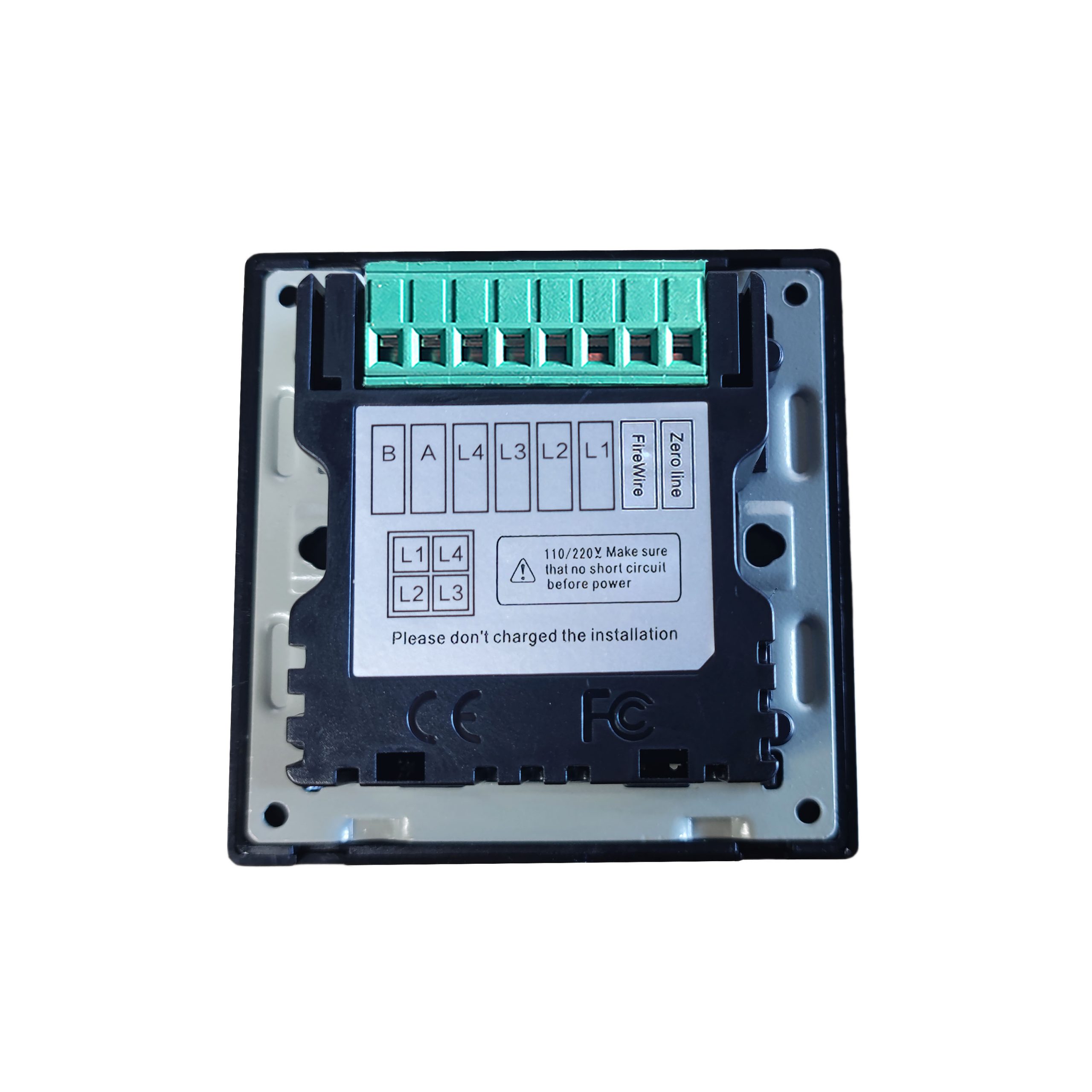 Hotel Smart Light Touch Panel Switch OEM Single Pole Wall Switch Tempered Glass - Image 3