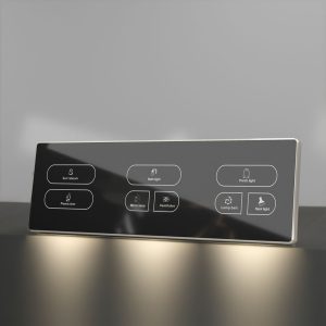 Smart Retro Wall Switch with Touch Panel Electrical Sockets 3-piece integrated switch