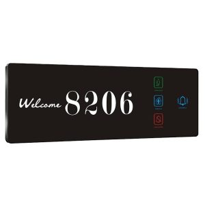 Wall Mounted Room Numbers Hotel Doorplate Logo for House Room Signs