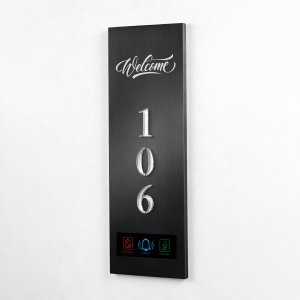 Customized electronic DND crystal number doorplate for smart hotels room